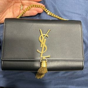 Saint Laurent small Kate tassel bag black